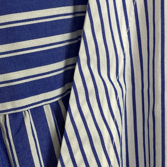 NWT Lane Bryant Blue and White Striped Midi Dress - Picture 8 of 9